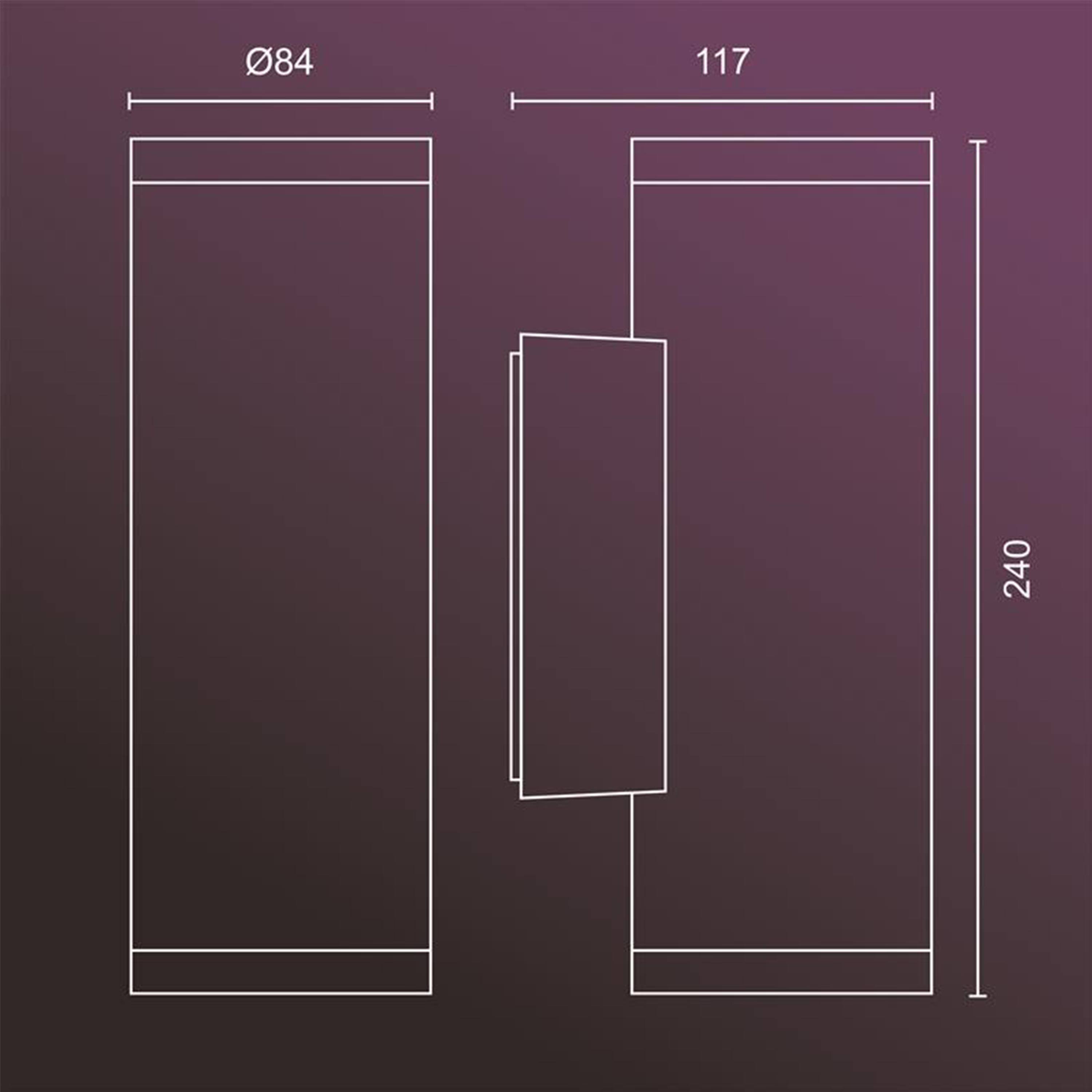 Alt View 14. Philips - Hue Appear Outdoor Wall Light - White and Color Ambiance.