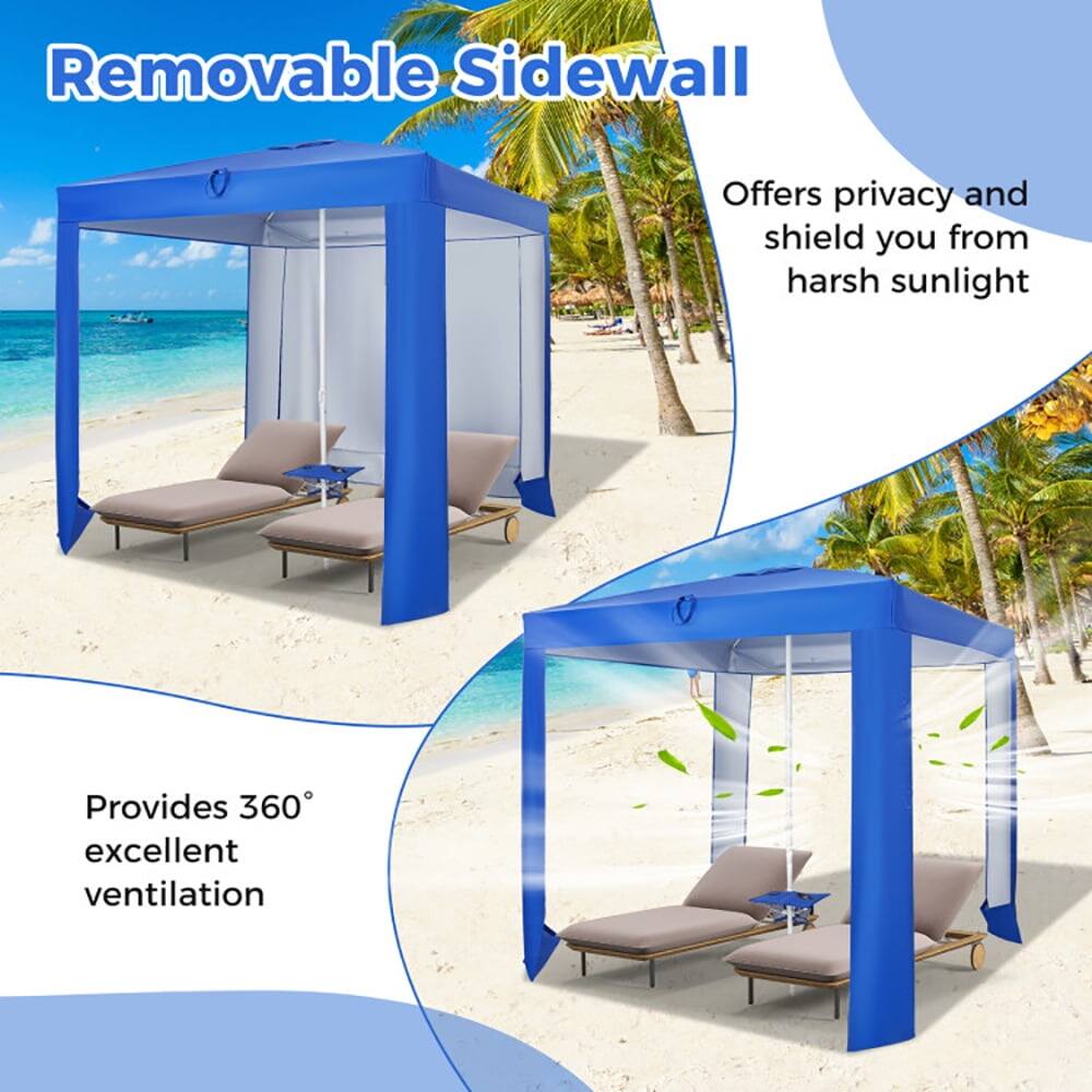 Removable Sidewall

- Offers privacy and shield you from harsh sunlight
- Provides 360° excellent ventilation