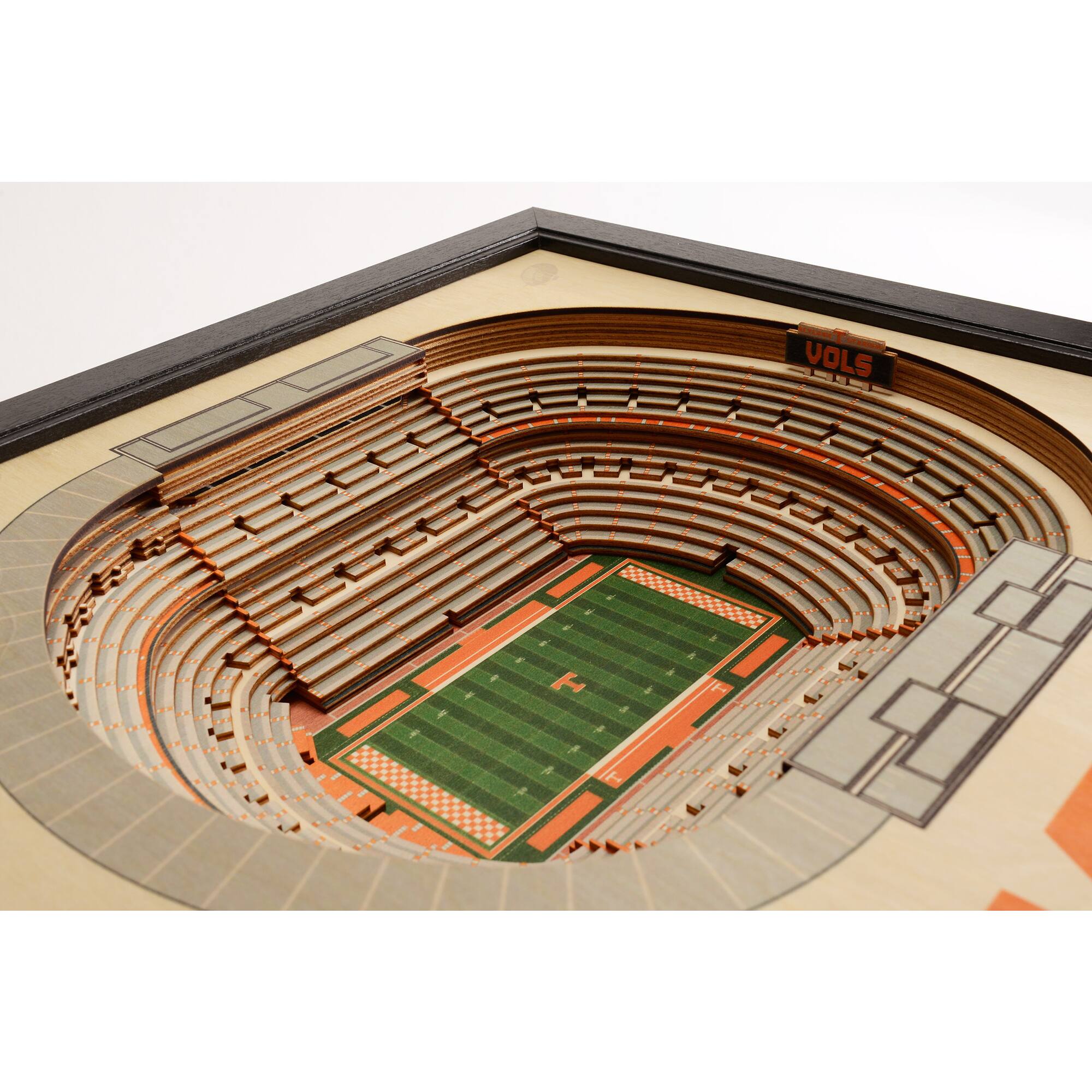 Alt View 2. YouTheFan - Tennessee Volunteers 25.5" x 19.5" Neyland Stadium Stadium Views Wall Art - Multicolor.