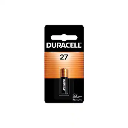 DURACELL 27
12V Alkaline Battery
Pile alcaline
1 Battery/Pile