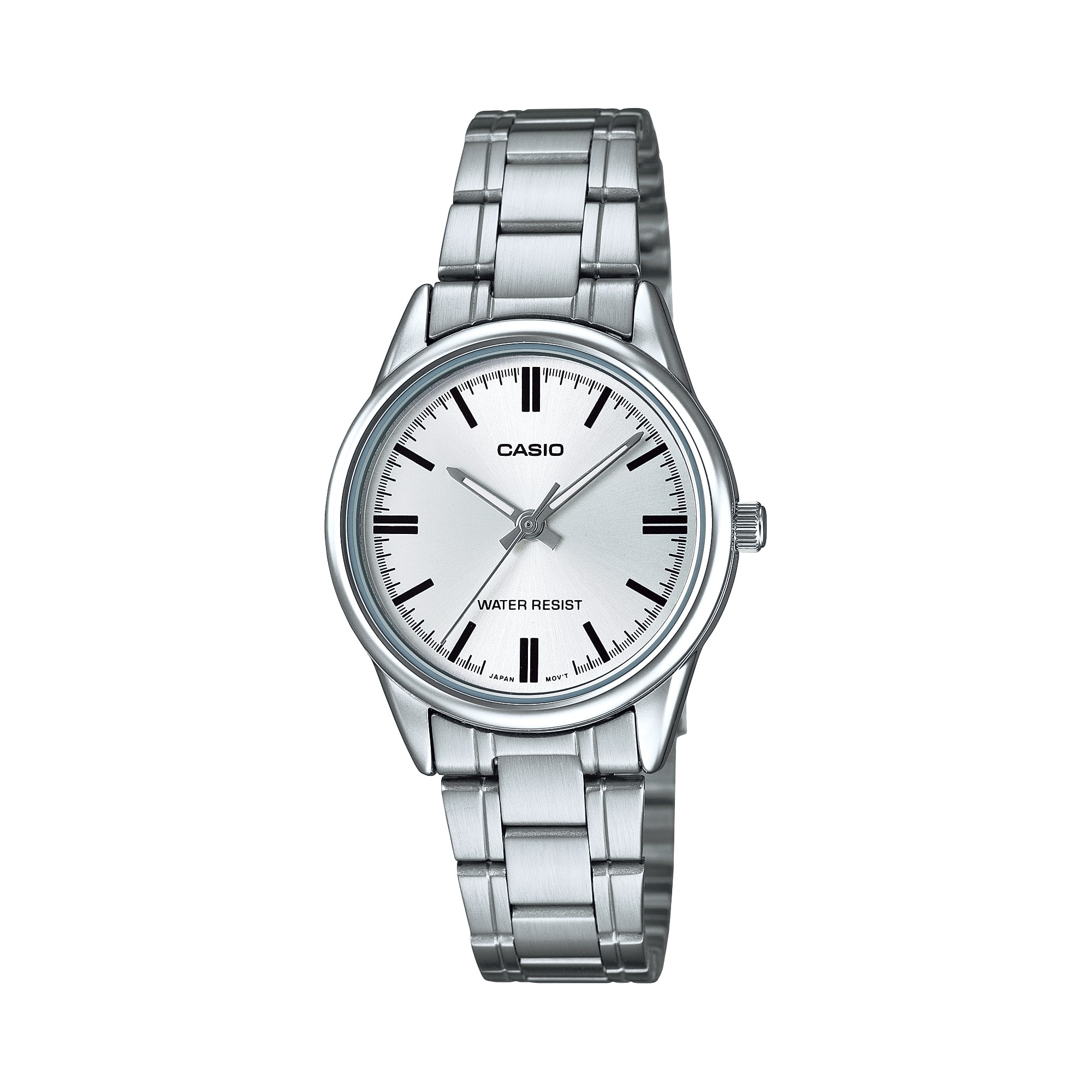 Casio - Women’s Dial Analog Watch with Stainless Steel Bracelet - LTP-V005D-7AUDF - Silver