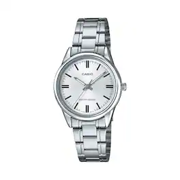 Casio - Women’s Dial Analog Watch with Stainless Steel Bracelet - LTP-V005D-7AUDF - Silver
