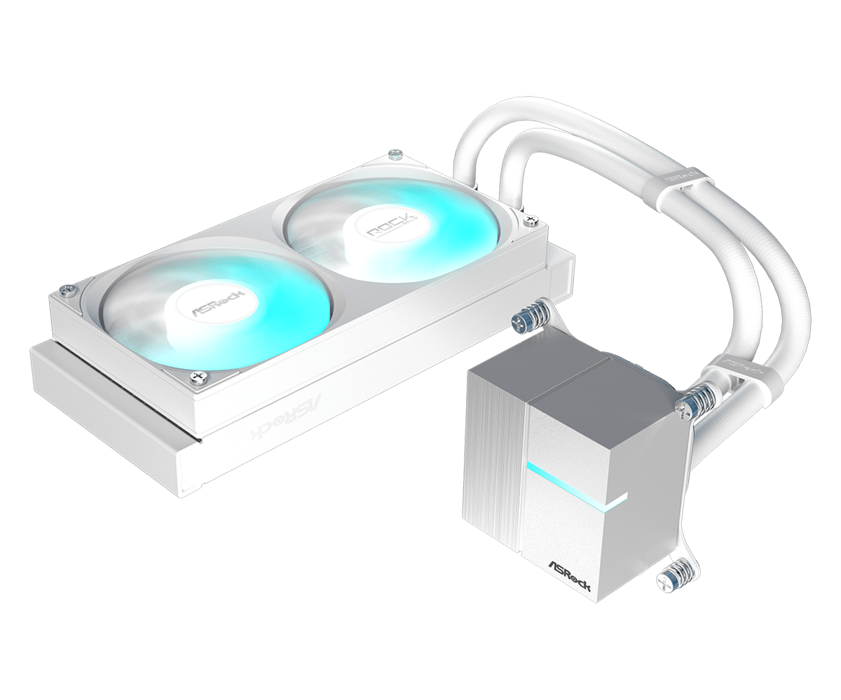 ASRock ROCK 240 ARGB 240mm AIO Liquid CPU Cooler White - Best Buy