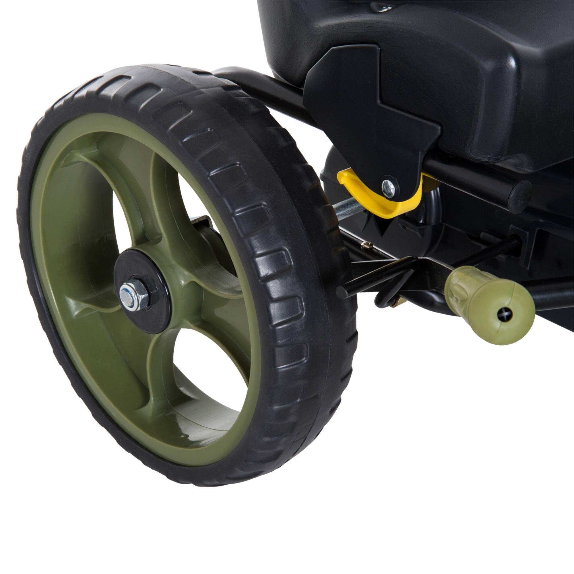 Alt View 4. Aosom - Go Kart for Kids, Pedal, Adjustable Seat, EVA Wheels, Forward, Backward, Ride on Car, Boys and Girls 3-6 Years.