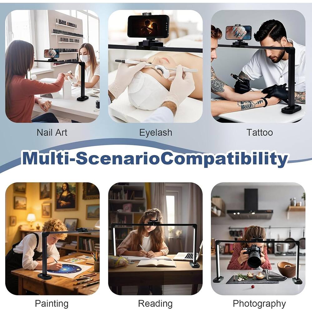 Multi-Scenario Compatibility

Nail Art  
Eyelash  
Tattoo  
Painting  
Reading  
Photography