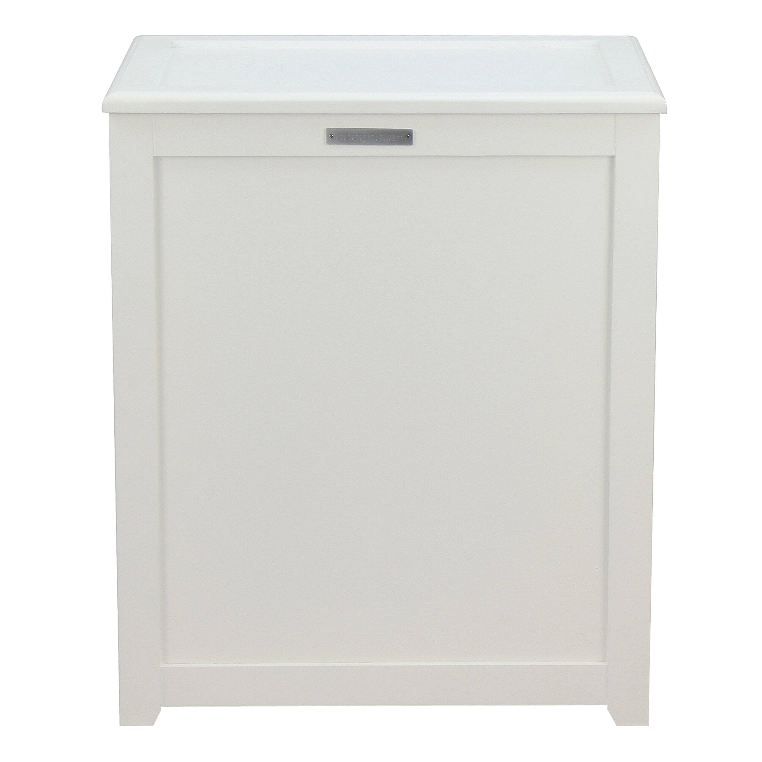 Left. JETRANSPORT - Rh5513white Storage Laundry Hamper White Hand grips on both sides for easy carryingStores various items such - Default.