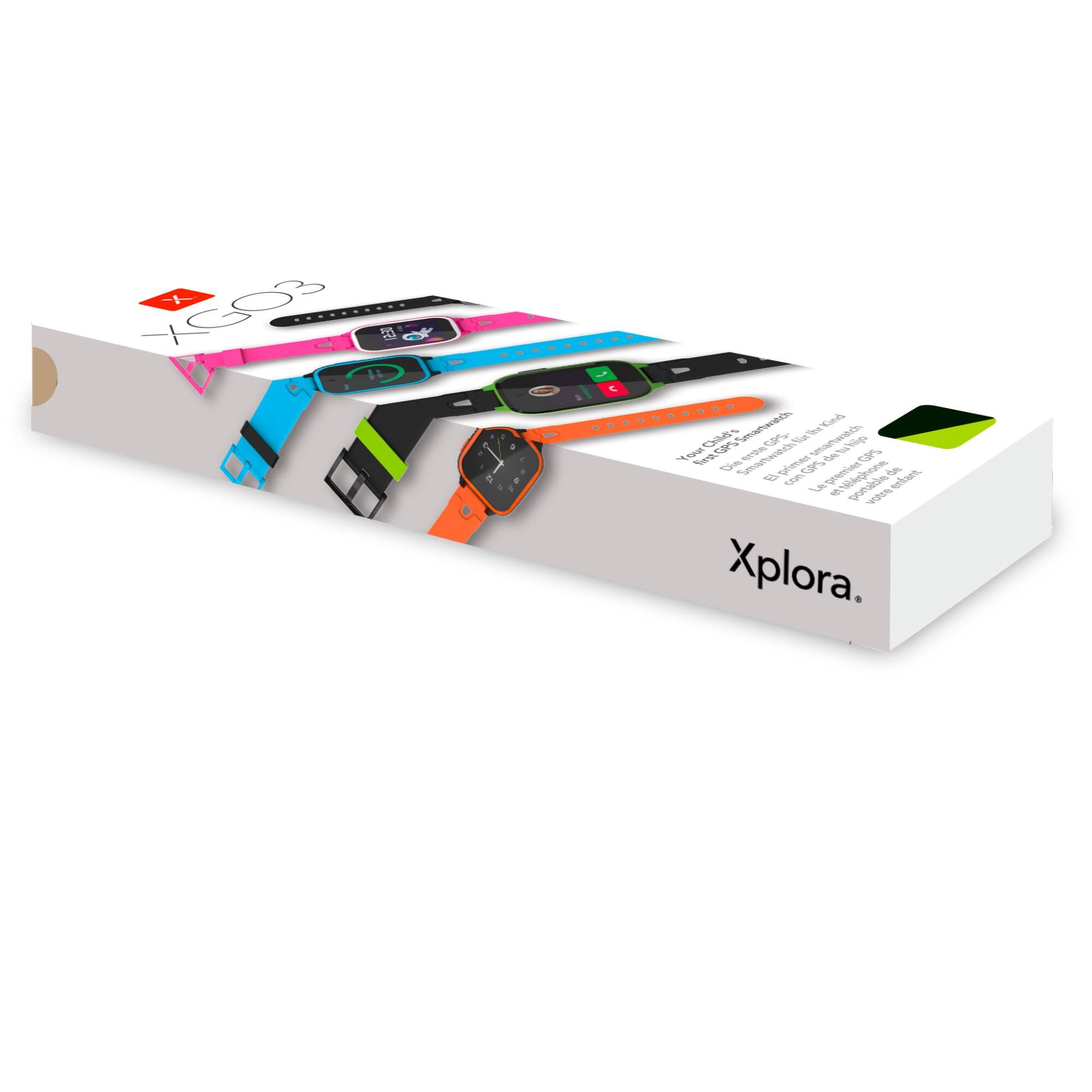 Alt View 10. Xplora - Kids' XGO3 (GPS + Cellular) Smart Watch 42mm Calls, Messages, SOS, GPS Tracker, Camera, Step Counter, SIM Card - Black.