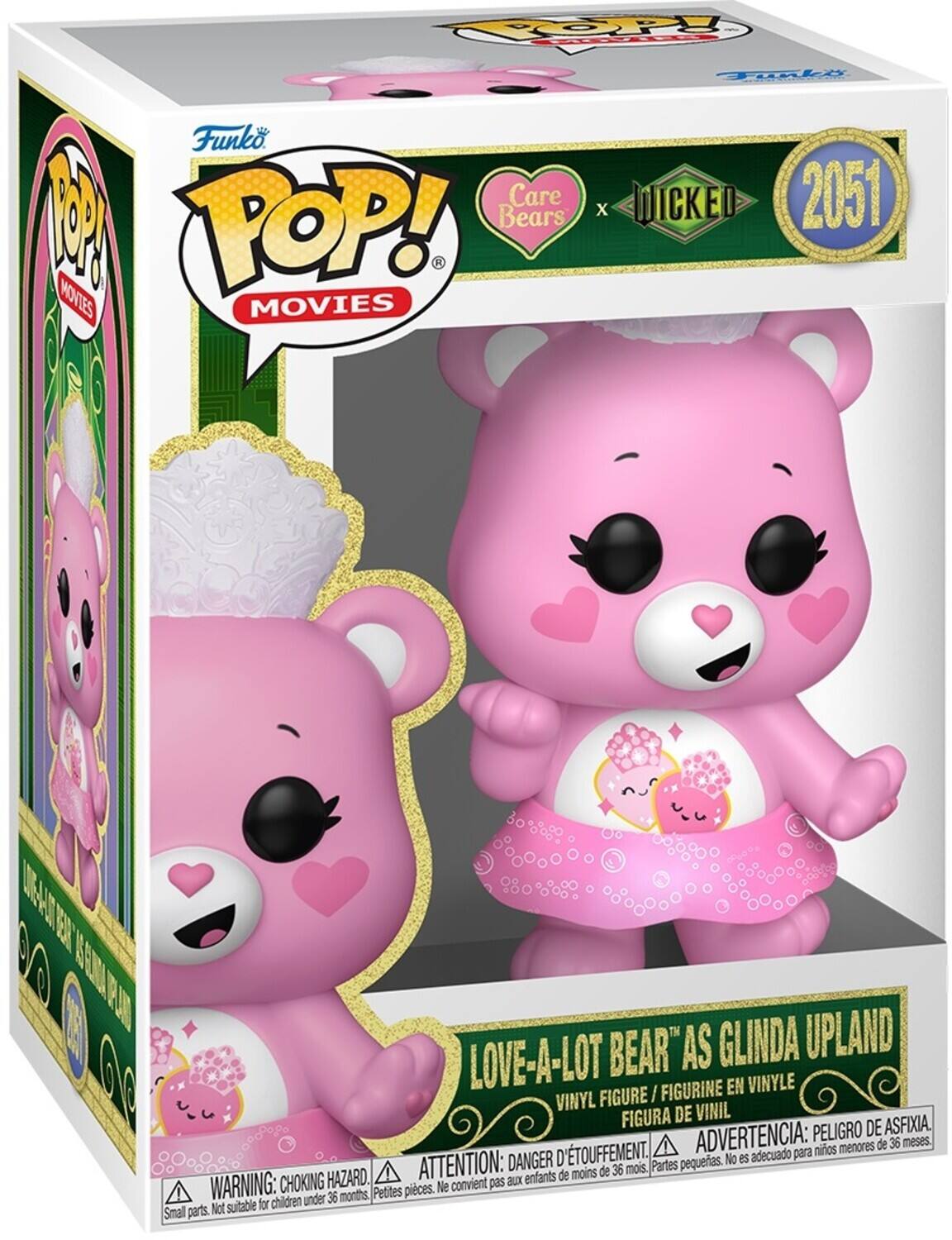 COP Funko Care Bears POP! MOVIES Tili x WICKED 2051 "LOVE-A-LOT BEAR" AS GLINDA UPLAND VINYL FIGURE / FIGURINE EN VINYLE / FIGURA DE VINIL

WARNING: CHOKING HAZARD. ATTENTION: DANGER D'ÉTOUFFEMENT. ADVERTENCIA: PEIGRO DE ASFIXIA. D'TOUFFEMENT. ADVERTENCIA: nios menores de 36 meses. DANGER No es adecuado para ATTENTION: de 36 mois. Partes pequeas. HAZARD enfants de moins WARNING: CHOKING convient pas aux Petites pieces. e for children under 36 months Smal parts. Not suitable