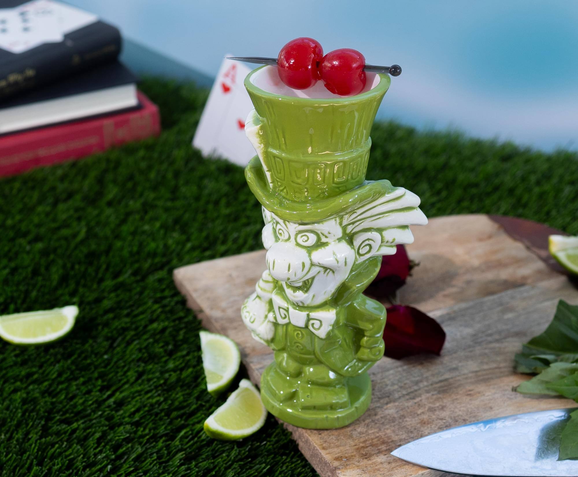 Alt View 4. Disney - Geeki Tikis Disney Alice In Wonderland Mad Hatter Ceramic Mug | Holds 10 Ounces - Green.