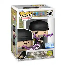Funko - Pop! One Piece Roronoa Zoro #2514 Glow in the Dark Exclusive Vinyl Figure - Multicolored