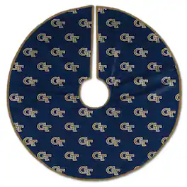 Pegasus - Georgia Tech Yellow Jackets Microplush Christmas Tree Skirt - Multicolor