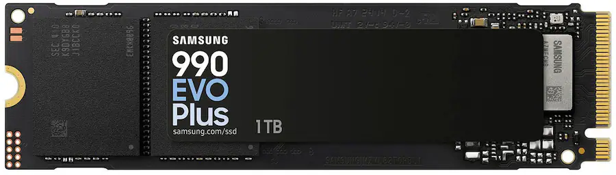 Samsung 990 EVO PLUS SSD 1TB, PCIe Gen 4x4 5x2 2280, Speeds