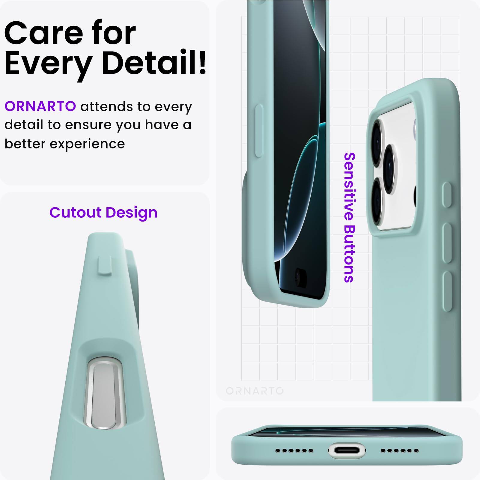 Care for Every Detail!

ORNARTO attends to every detail to ensure you have a better experience

Cutout Design

Sensitive Buttons