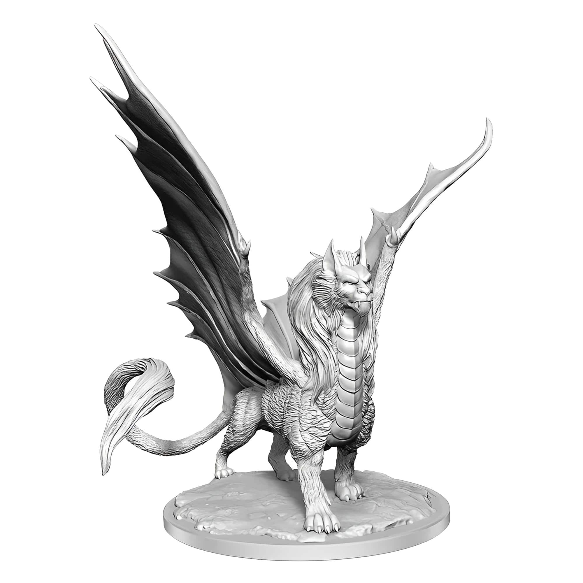 NECA - D&D Nolzurs Marvelous Unpainted Miniatures | Dragonne - Gray