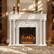 Front. Homsee - Farmhouse Electric Fireplace Mantel Cabinet with Solid Wood Columns, 1500W Heater, Flame Effects for Living Room - Wihte & Black.