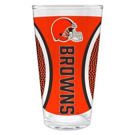 Great American Products - Cleveland Browns 16oz. Game Ball Pint Glass - Brown