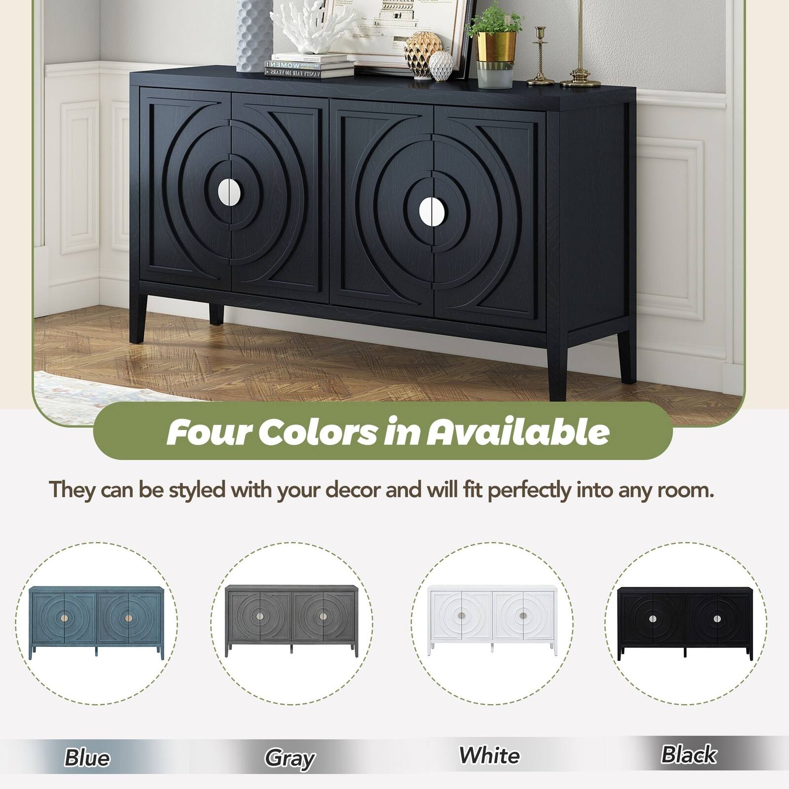 Four Colors in Available

They can be styled with your decor and will fit perfectly into any room.

Blue  
Gray  
White  
Black