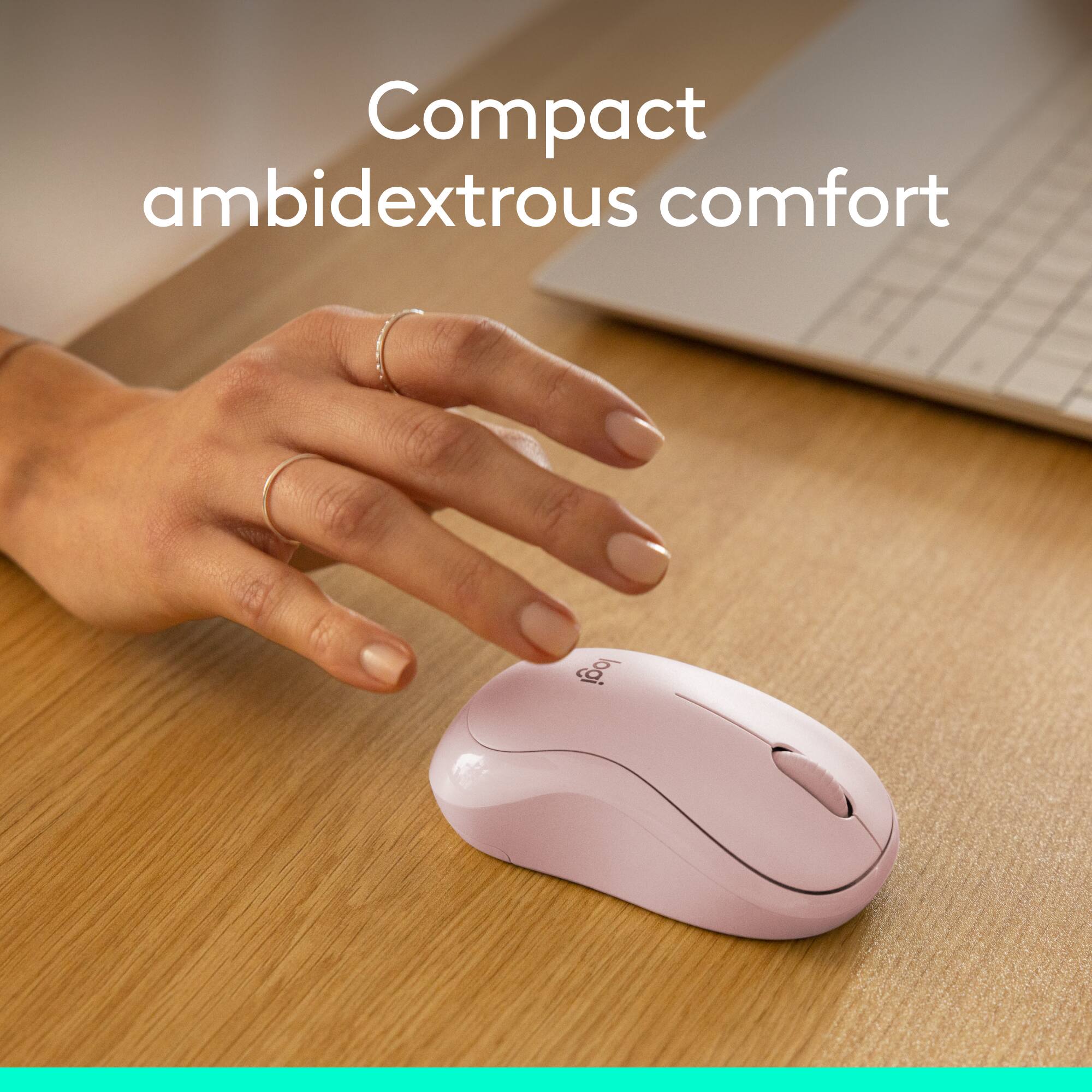 Compact ambidextrous comfort, logij