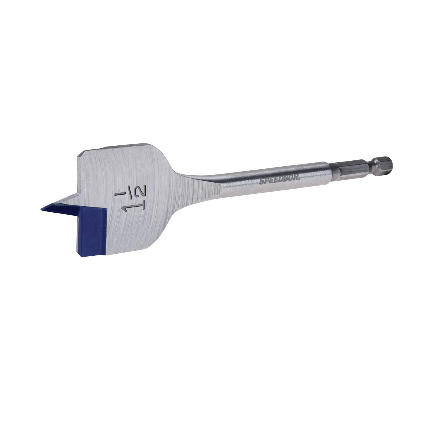 Angle. Irwin - Irwin Speedbor 1-1/2 in. X 6 in. L Carbon Steel Wood Boring Bit Hex Shank 1 pc.