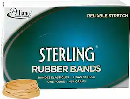 Alliance - Sterling Multi-Purpose #31 Rubber Bands, 2-1/2" x 1/8", 1200/Box (ALL24315) - Natural Crepe