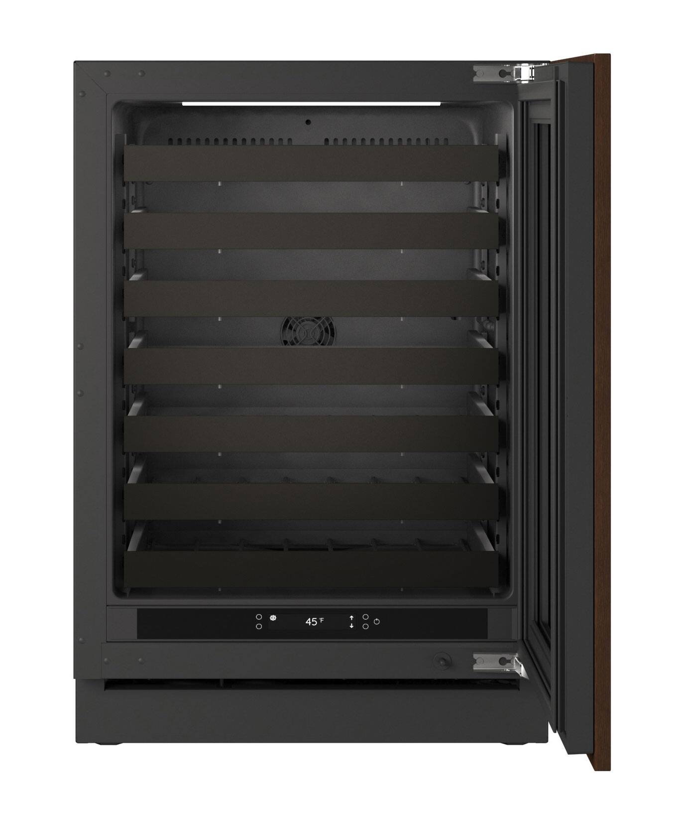 Alt View 3. U-Line - U-Line 24"W. 5.1 Cu.Ft. Built-In Wine Refrigerator-Panel Ready Frame/Glass - Integrated Frame.
