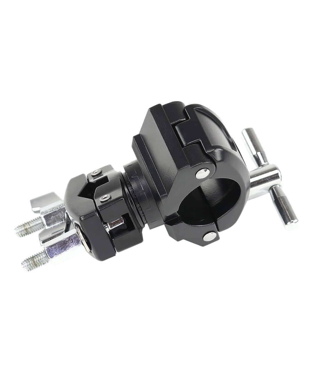 Left. Gibraltar Hardware - Road Series Multi Angle Multi Clamp, Adjustable Drum Rack Clamp for Cymbal Arms, Drum Accessories & Percussion Mounting.