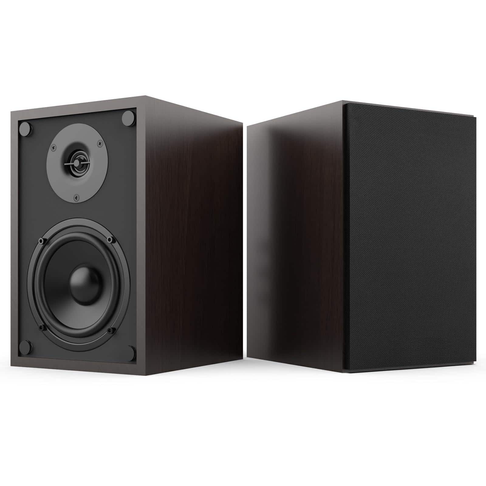 Pacoar Cade - Sr04f-01 Bookshelf Speakers Sub Out Port Stereo Rca Turntables Record Player Desktop Input Pair Sr04f-01 Bookshelf - Default