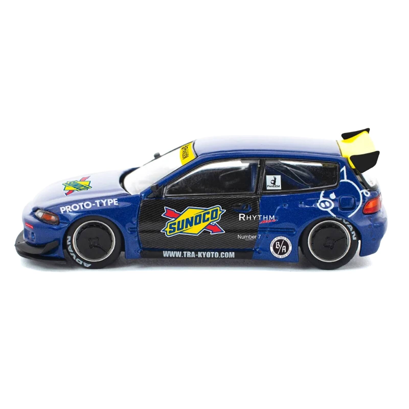 PROTO-TYPE ADVAN RHYTHM SUNOCO  
Number 7  
B/A  
WWW.TRA-KYOTO.COM