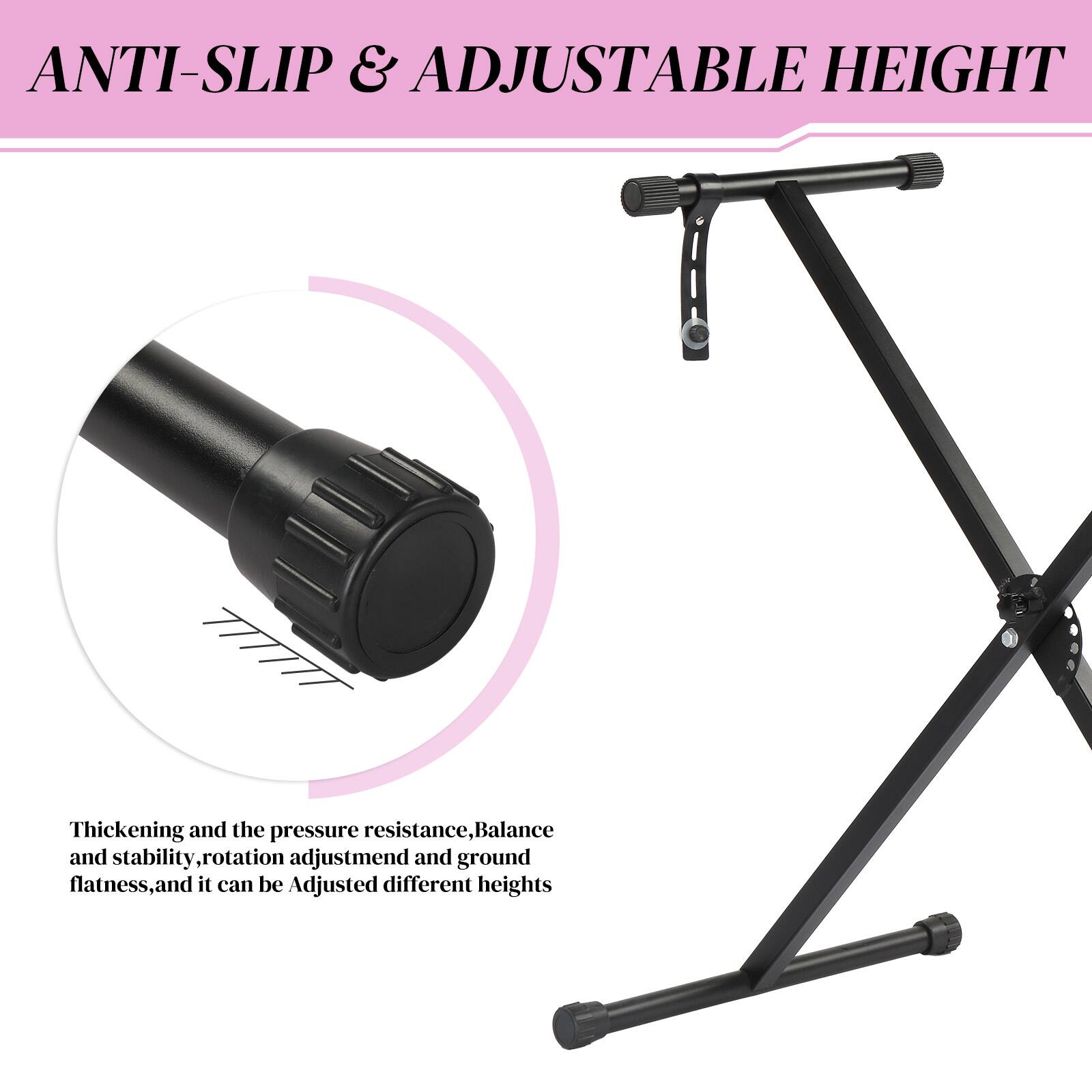ANTI-SLIP & ADJUSTABLE HEIGHT

Thickening and the pressure resistance, Balance and stability, rotation adjustment and ground flatness, and it can be adjusted to different heights.