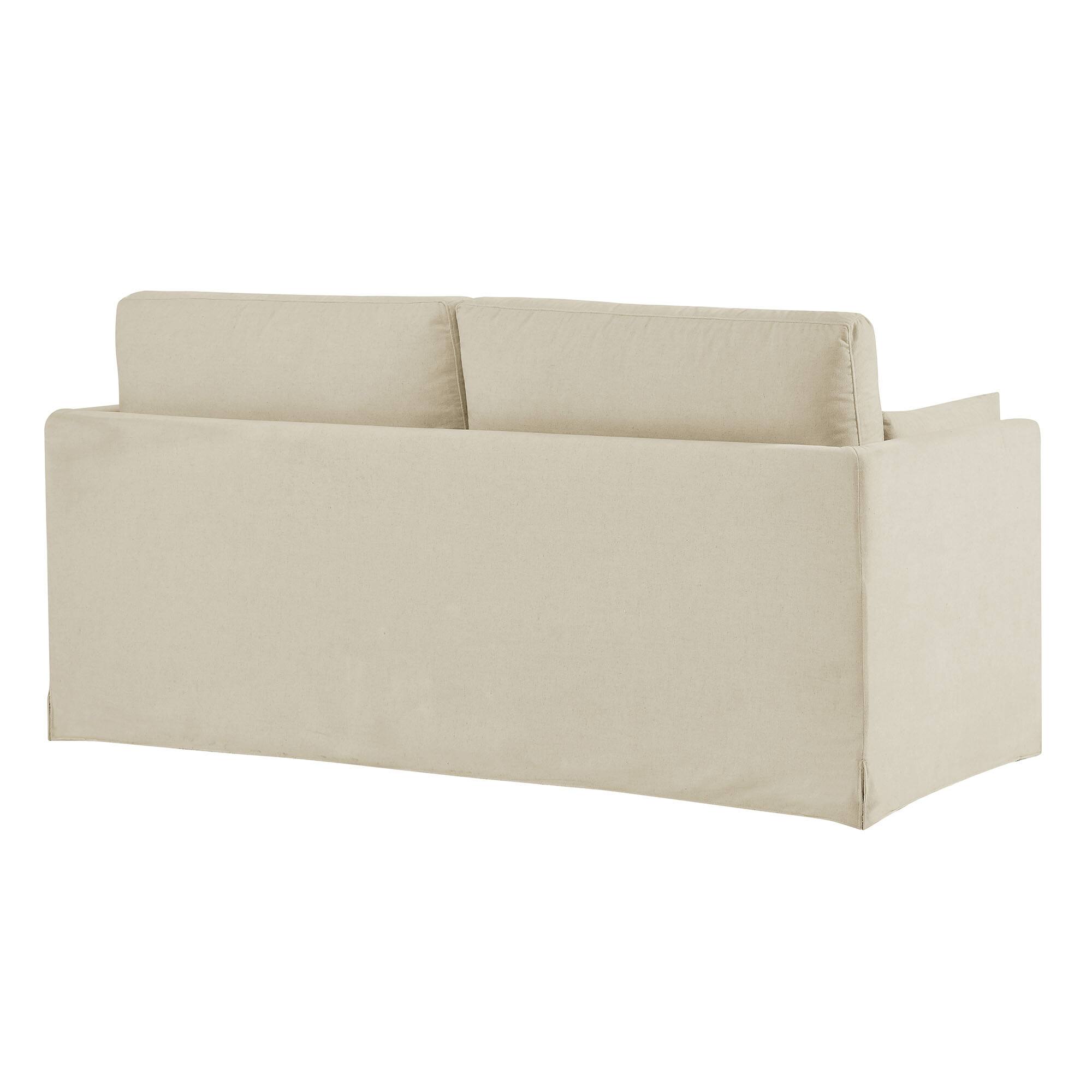 Alt View 4. Modway - Wellfleet Slipcovered Linen-Blend Loveseat by Modway - Linen.