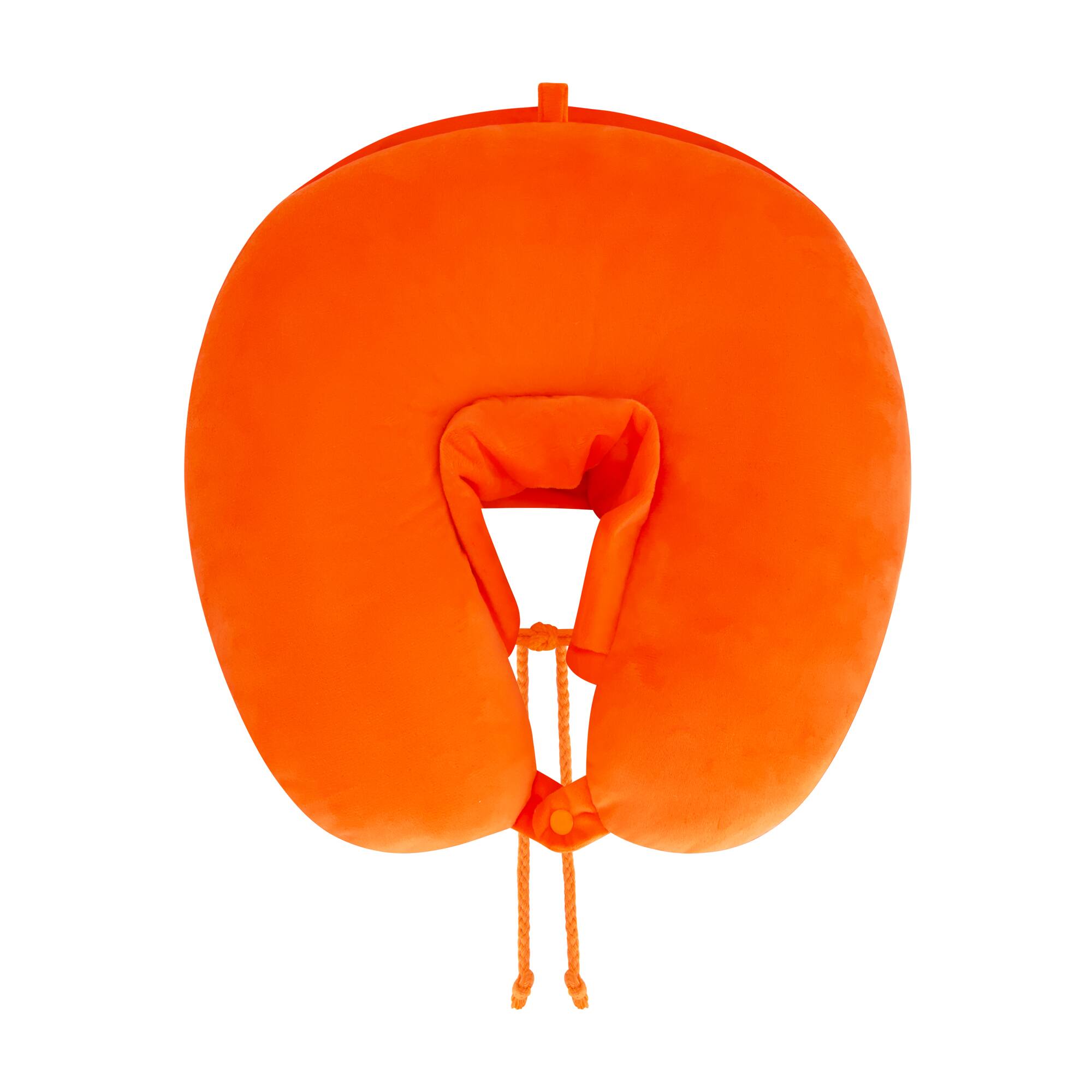 Back. Concept One - KENNY HOODED KNECK PILLOW - ORANGEE.