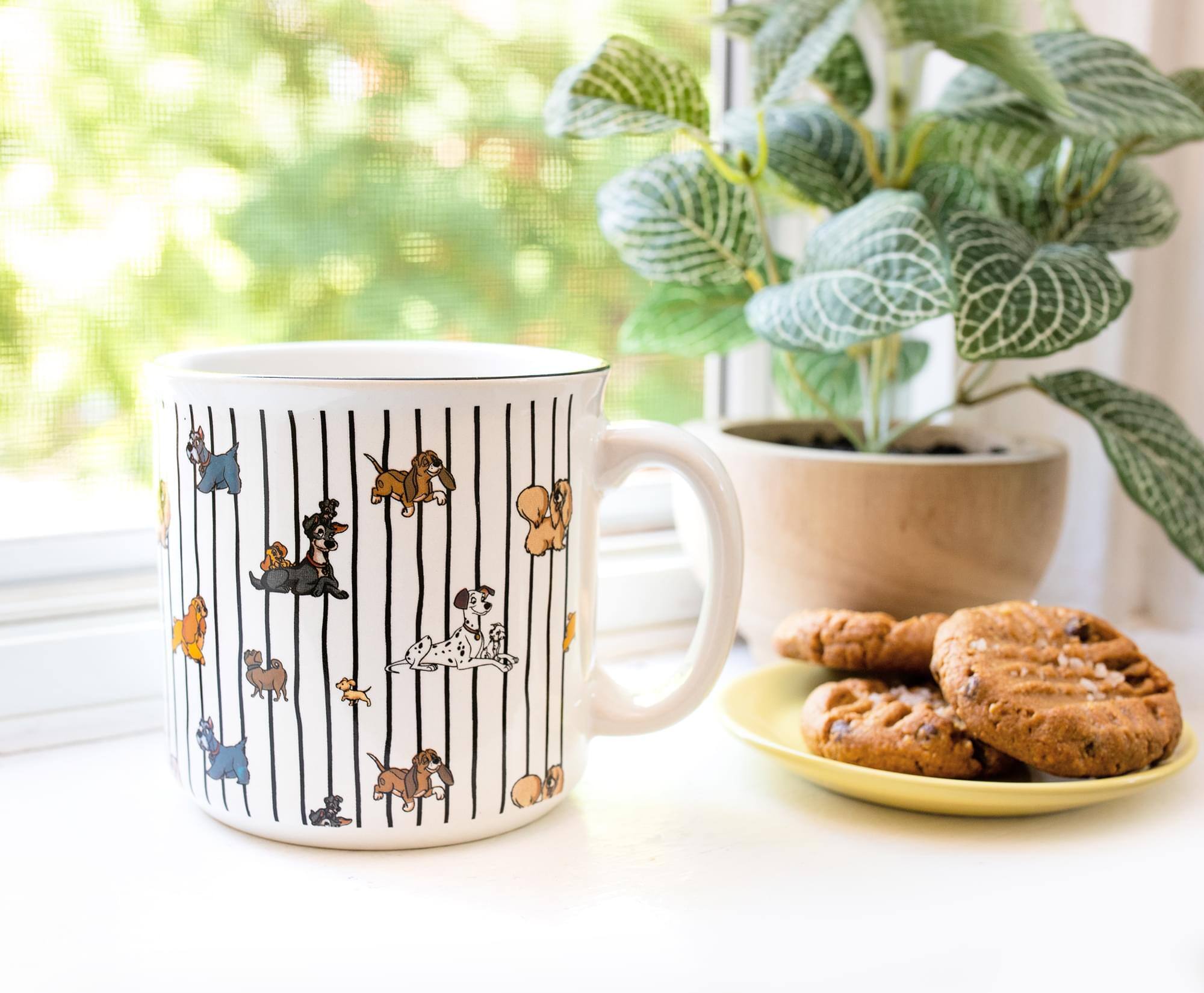 Alt View 3. Silver Buffalo - Disney Dogs Ceramic Camper Mug | Holds 20 Ounces - White.