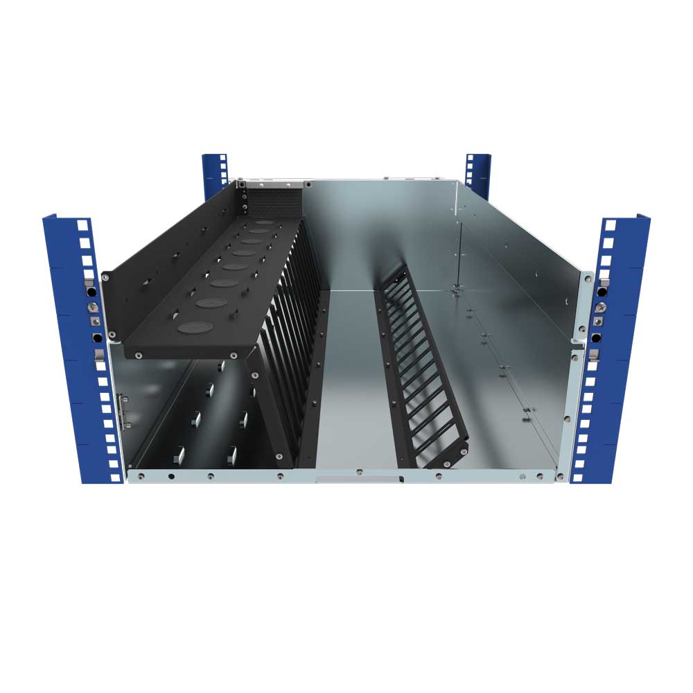 Alt View 5. RackSolutions - RackSolutions 5U HyperShelf for 16 Apple Mac Mini (2010-2023) - Black.
