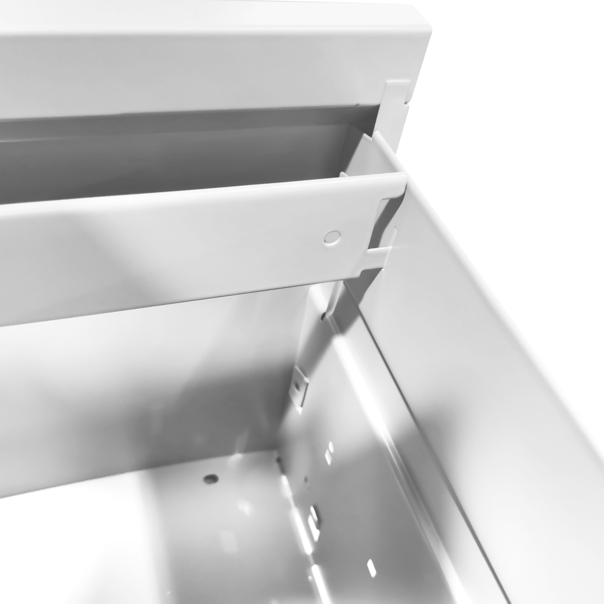 Alt View 8. GOODSILO - Heavy-Duty Steel File Cabinet with Lock for Letter/Legal/A4 Documents - 4 Drawers - White.