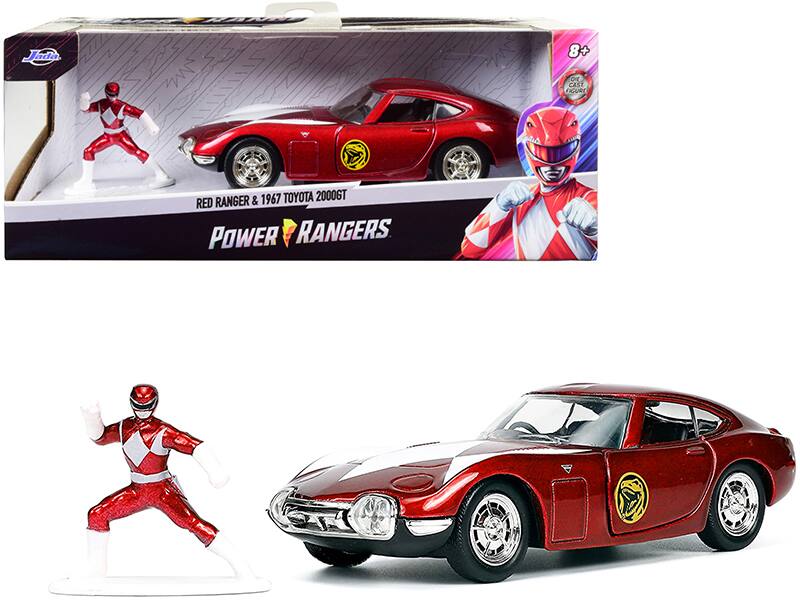 Jada  
8+  
RED RANGER & 1967 TOYOTA 2000GT  
POWER RANGERS