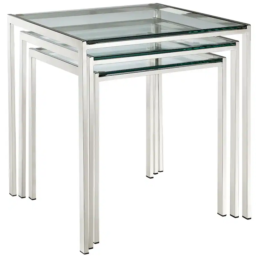 Nimble Models Nimble Nesting Table by Modway Silver - Best Buy