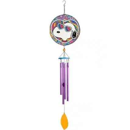 Front. Spoontiques - Spoontiques Snoopy Suncatcher Outdoor Garden Metal Wind Chimes Backyard and Patio Decoration 26 inch.