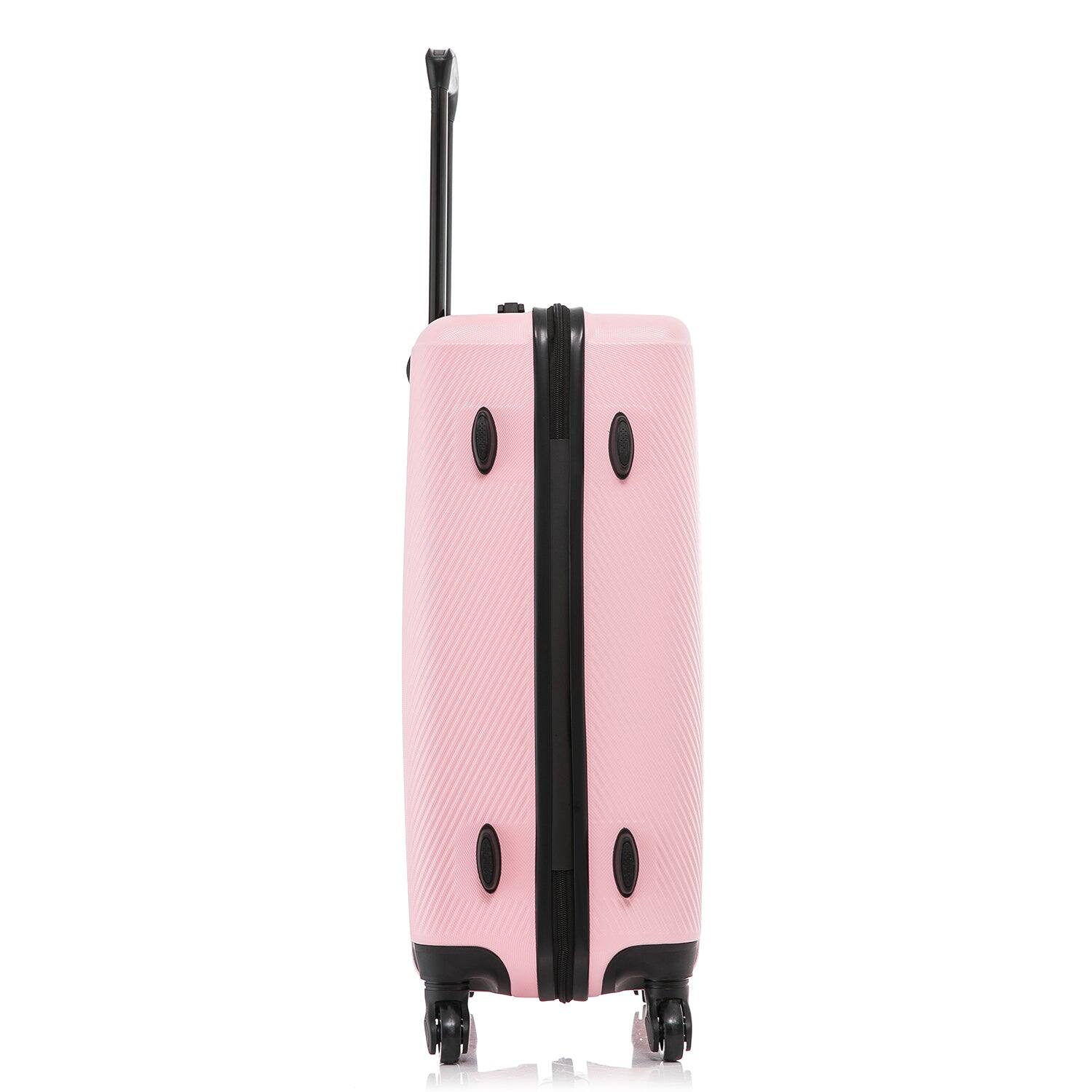 Alt View 3. DUKAP - Discovery Lightweight Hardside Spinner Luggage 24" - PINK.
