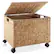 Alt View 2. Casafield - Rolling Filing Cabinet - Water Hyacinth File Organizer - Natural.