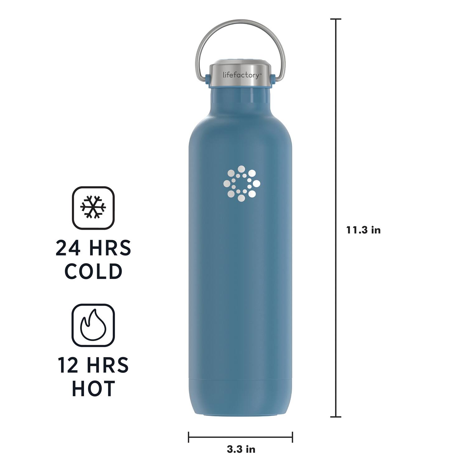 Life Factory 24 HRS COLD 11.3 in 12 HRS HOT 3.3 in