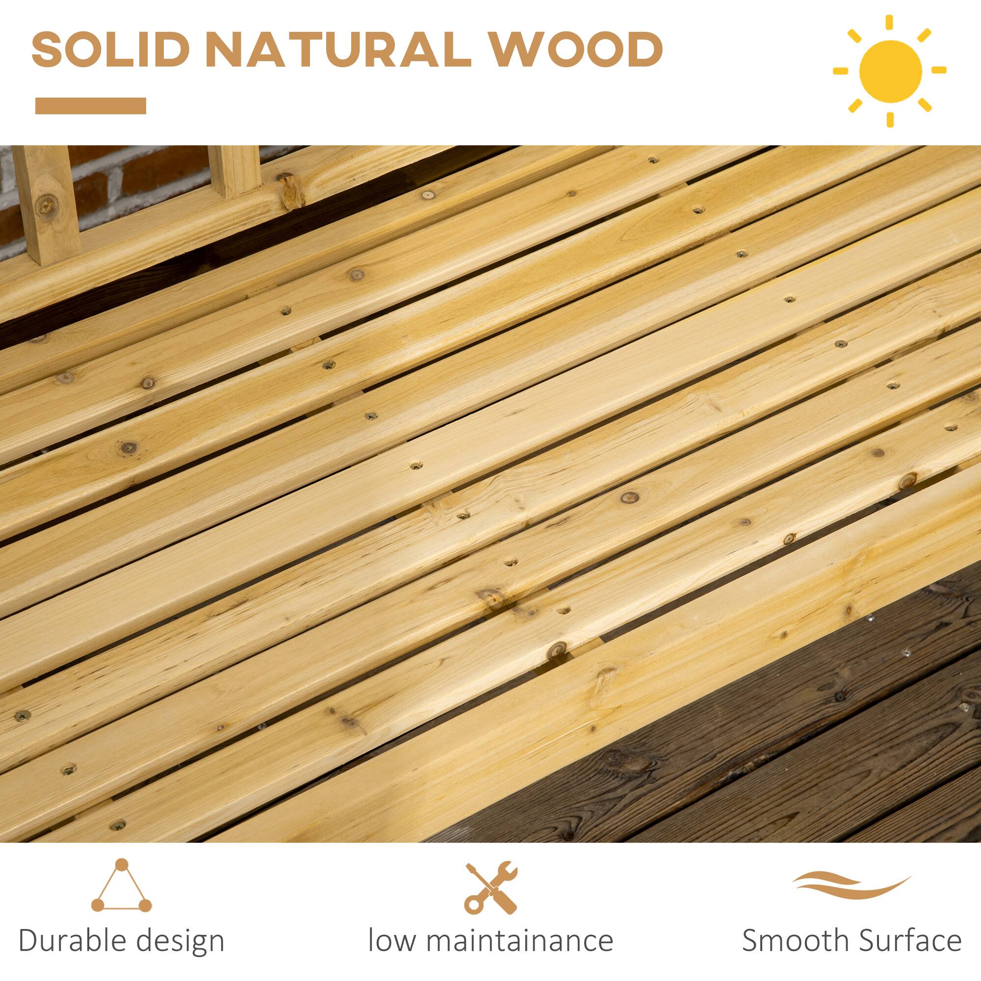 SOLID NATURAL WOOD

- Durable design
- Low maintenance
- Smooth Surface