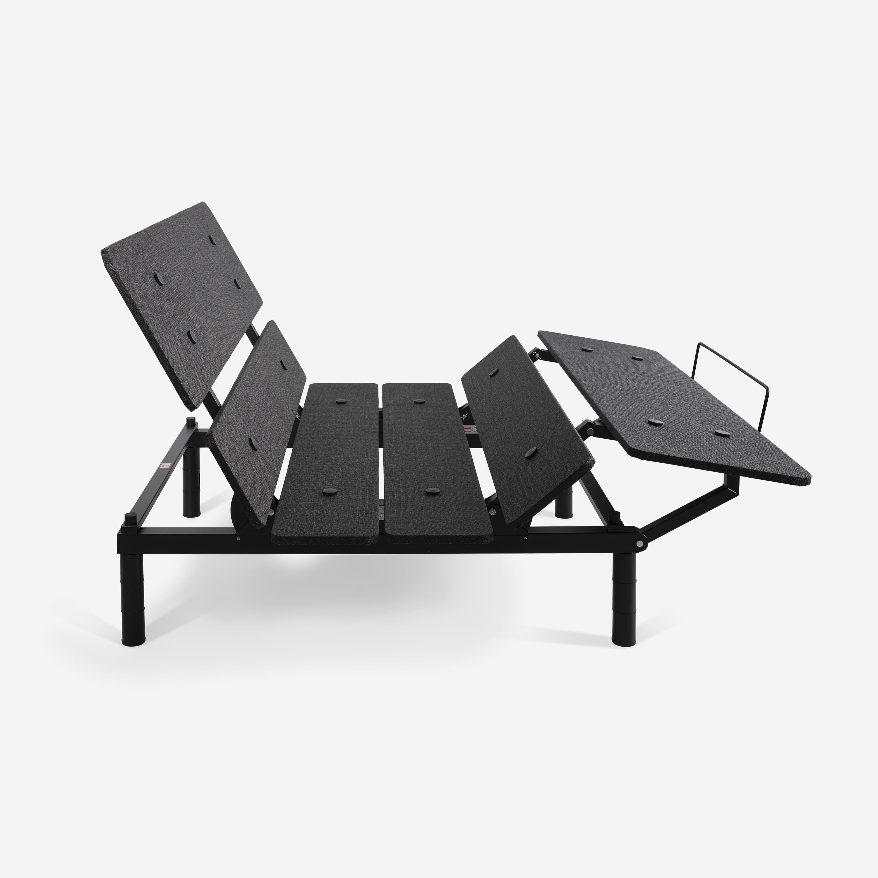 Front. Bedgear - Flex L Adjustable Base- Twin XL - Black.