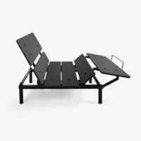Bedgear - Flex L Adjustable Base- Twin XL - Black - Front_Zoom
