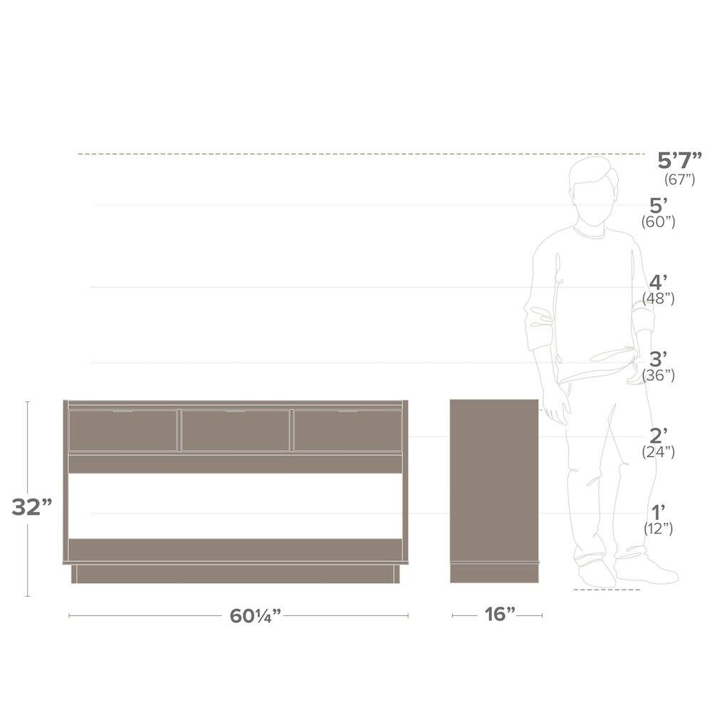 5'7" (67")  
5' (60")  
4' (48")  
3' (36")  
2' (24")  
1' (12")  

32"  
60 1/4"  
16"