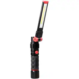 Dorcy - Ultra HD Series Foldable Flashlight LED 500 Lumen Impact Resistant Water Resistant Red 1 Each - Black