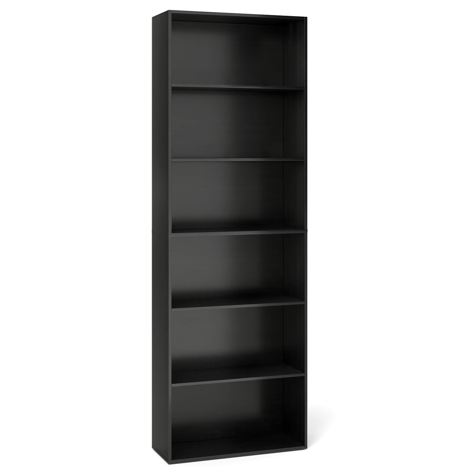 Alt View 9. Costway - Costway 70" Tall 6-Tier Bookcase with 6 Open Shelves Anti-Toppling Kits for Living Room Black - Black.