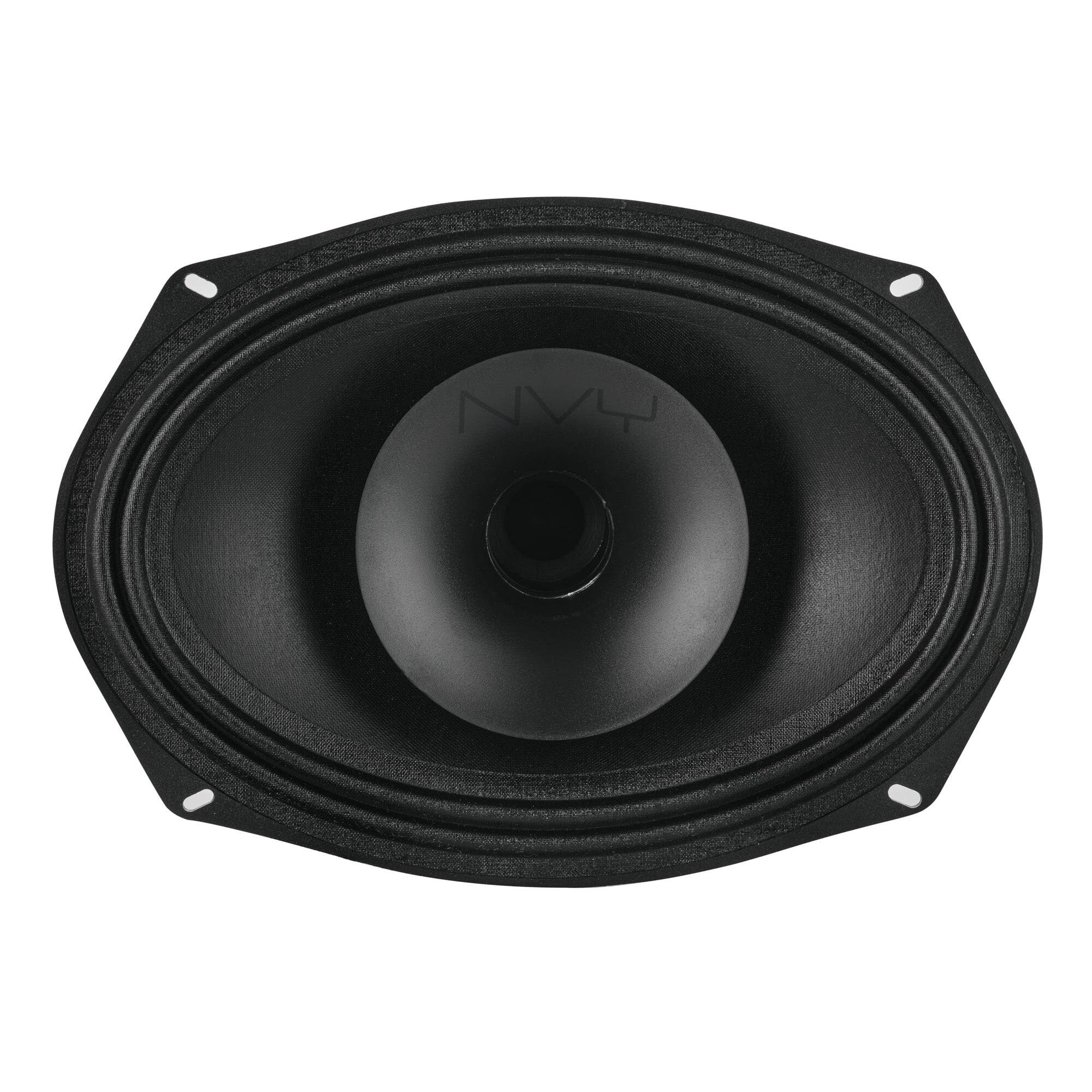 Alt View 1. DS18 Audio - 6x9" Hybrid Coaxial Speaker With Water Resistant Glass Fiber Cone and Compression Driver | 200W RMS 4-Ohm - Black.