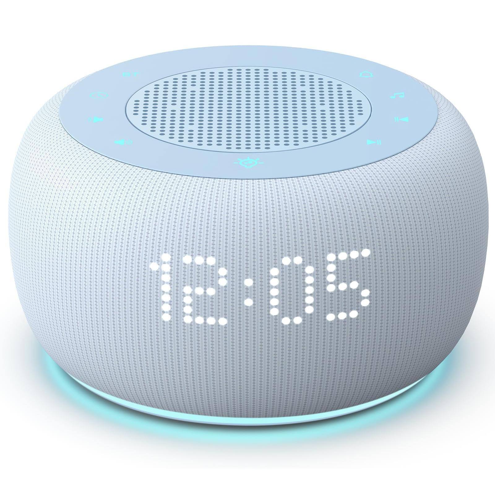 Cedar Assembly - Pro 2nd Gen - Upgraded Rechargeable 3-in-1 Noise Machine For Sleep Alarm Clock 25 Sounds Portable Travel - Cloud Blue