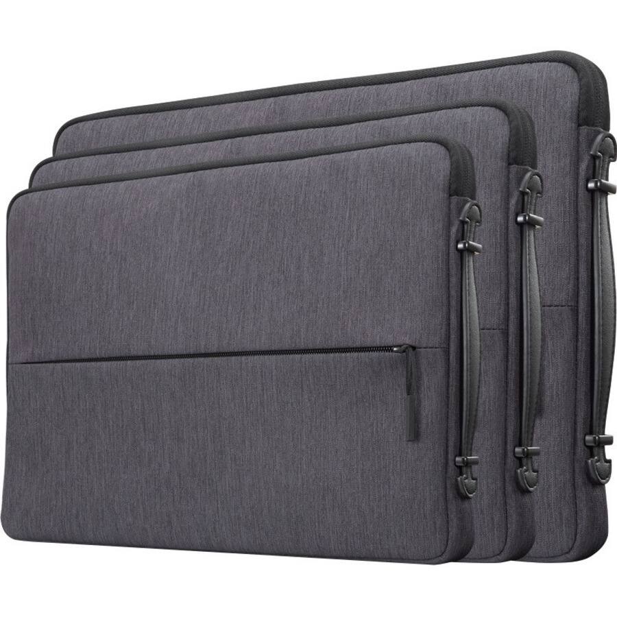 Alt View 5. Lenovo - Lenovo Urban Carrying Case (Sleeve) for 14" Notebook - Charcoal Gray - Water Resistant, Drop Resistant, Scratch Resistan - Charcoal Gray.