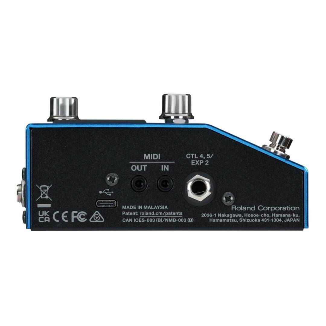 MIDI OUT IN  
CTL 4, 5/ EXP 2  
UK CA C EFC E  
MADE IN MALAYSIA  
Patent: roland.com/patents  
CAN ICES-003 (B)/NMB-003 (B)  
Roland Corporation  
2036-1 Nakagawa, Hosoe-cho, Hamana-ku, Hamamatsu, Shizuoka 431-1304, JAPAN